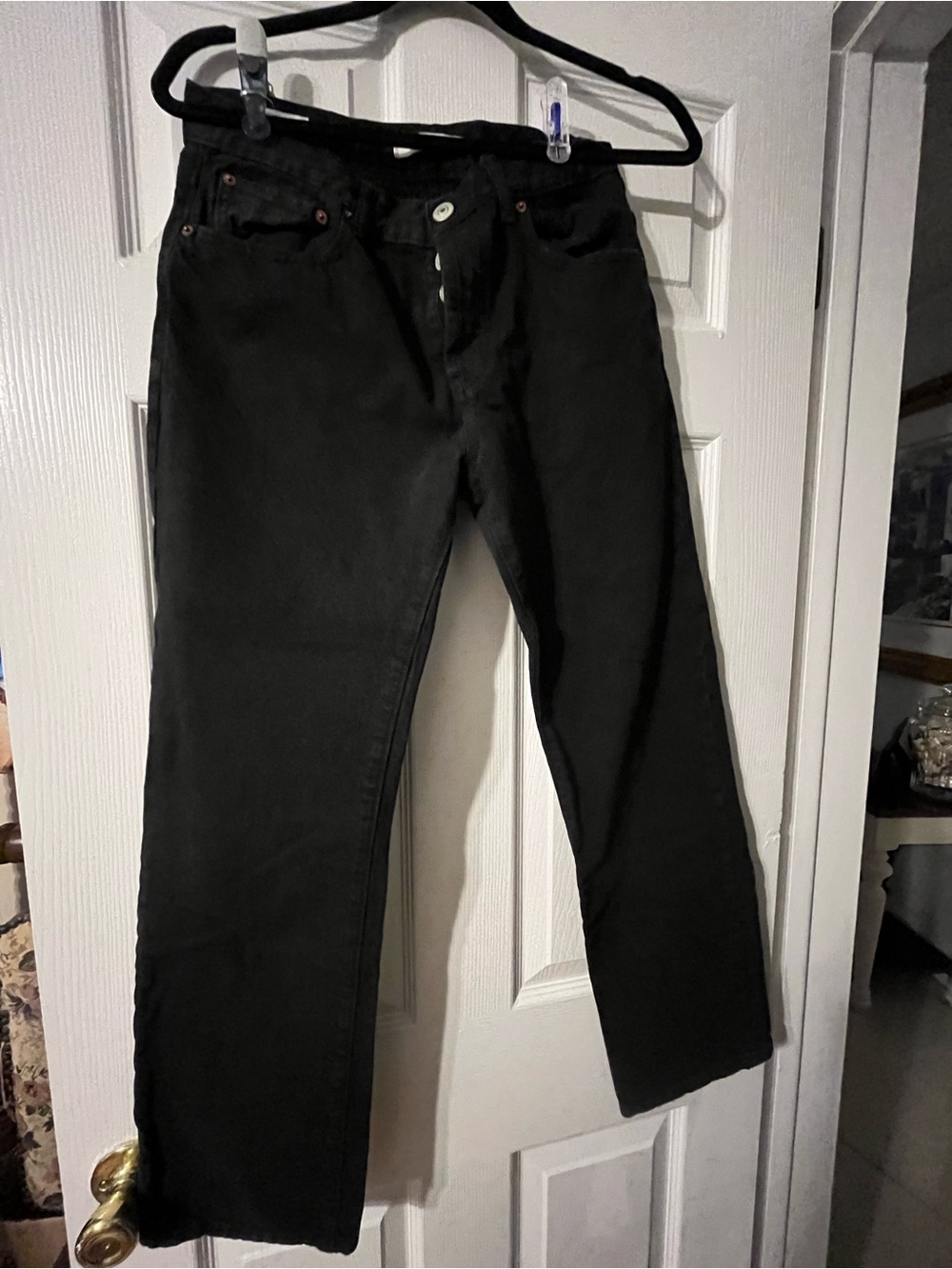 Men's Black Straight-Leg Jeans Pacsun 29/30